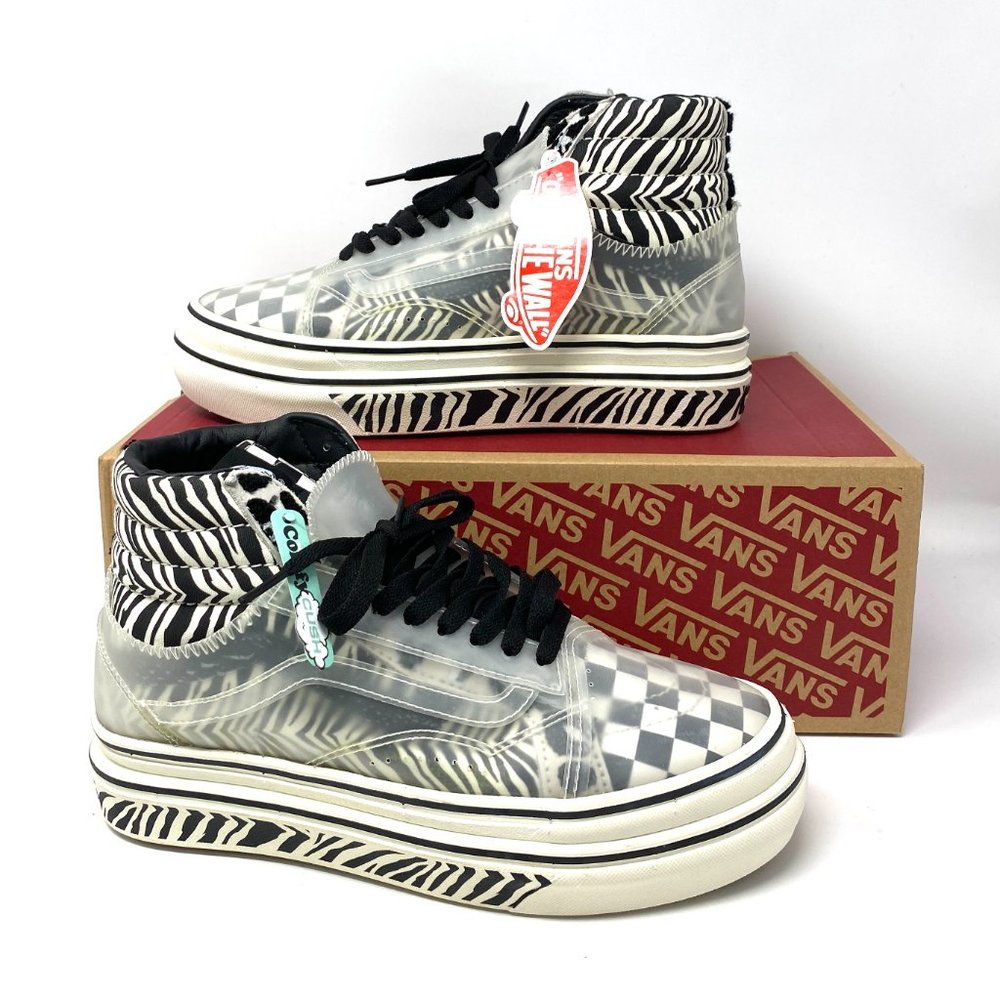 Vans High Top Platform Super ComfyCush Sk8-Hi Mixed Media Sneakers Women's 8.5